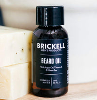Brickell Men's Products Brickell Men's Beard Oil for Men, Natural and Organic Argan and Jojoba Oil to Strengthen and Soften Hair, 30 ml, Scented