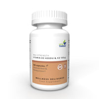 VitaThrive® Vitamin D3 100µg Max Strength 4000IU & K2 100µg – 120 Capsules