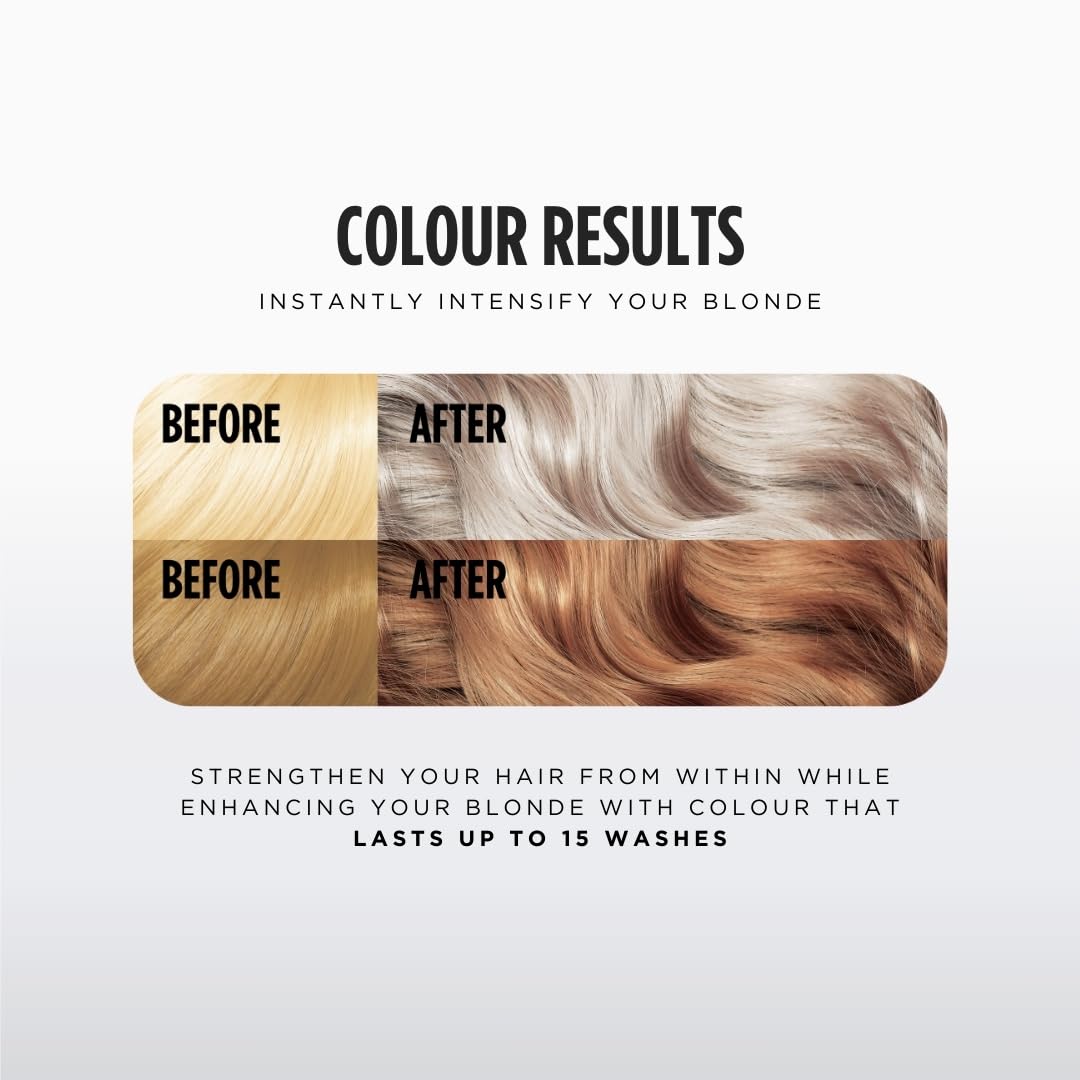 Jerome Russell BRONDE Colour Bomb | Blonde Depositing Hair Mask | Nourishing, Semi-Permanent Colour & Shine Treatment | Vegan & Cruelty-Free | 300ml