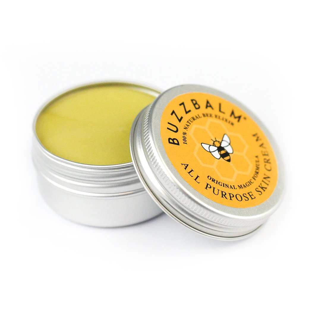 BUZZBALM Natural Propolis Cream Manuka Honey Cream Moisturiser Also Suitable (or Safe) For People Who May Be Prone to Problem Dry Skin Cream Cracked Hands (30g)