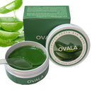 OVALA 60 PCS Aloe Vera Eye Masks, Gel Collagen Under Eye Patches for Puffy Eyes and Dark Circles Treatments, Reduce Wrinkles and Fine Lines Undereye Patches