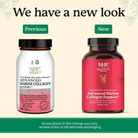 NHP The Natural Health Practice NHP Advanced Marine Collagen Support – Premium Marine Collagen with MSM, Hyaluronic Acid & Rutin for Radiant Skin Anti Aging, Joints, Tendons, Ligaments & Muscle Recovery – 90 Capsules