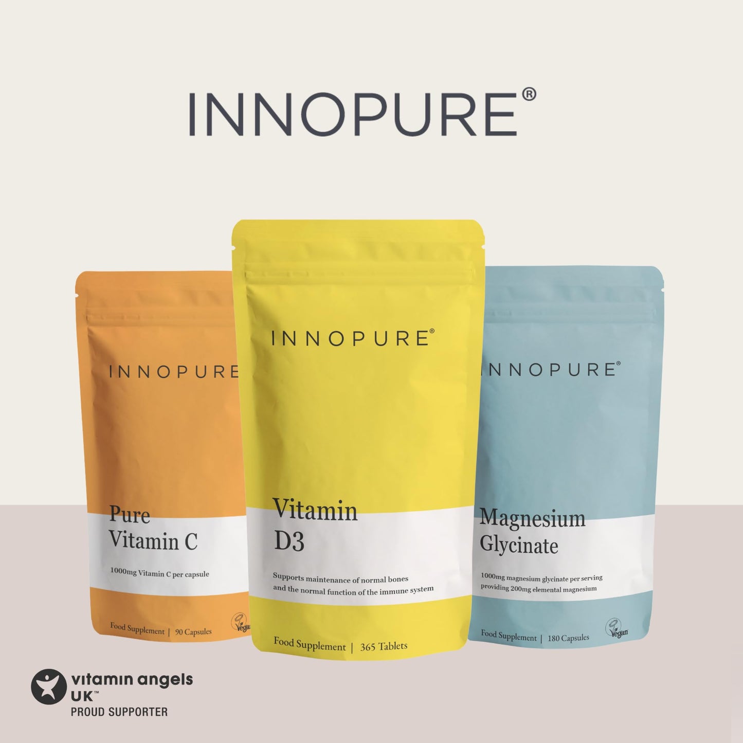 INNOPURE Vitamin D3 Tablets 4000 IU (1 Year Supply) High Strength Vitamin D Supplement, 365 Tablets
