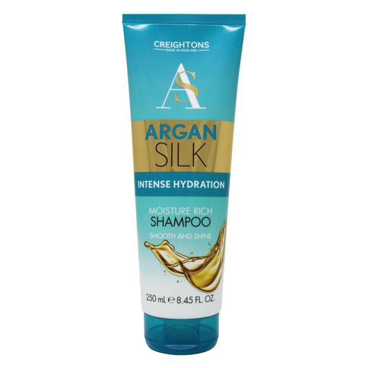 Creightons Argan Silk Moisture Rich Shampoo (250ml) - Professionally Formulated with Argan Oil from Morocco, Replenishes Moisture for Strength & Shine, For All Hair Types