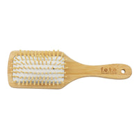 from earth to earth f.e.t.e | Bamboo & Natural Rubber Hairbrush | Large Paddle | Biodegradable & Compostable | Sustainable | Vegan