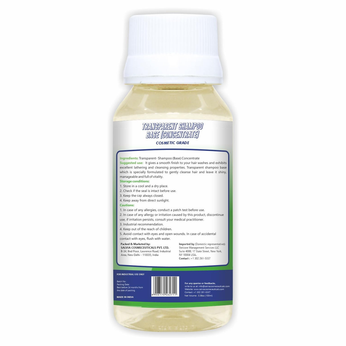 MYOC DIY Transparent Shampoo Base (Concentrate), Moisturizing DIY Shampoo Base for All Hair Types, Create Your Natural Hair Care Products- 240 ml