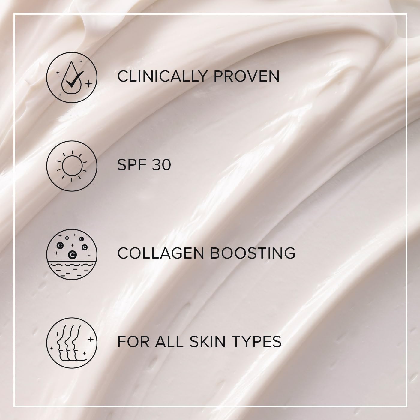 Absolute Collagen Deep Lift Day Cream SPF30 - Hydrating Face Moisturiser with UVA/UVB Protection - Collagen Boosting Formula Increases Skin Elasticity, Evens Skin Tone, Smooths & Firms - Anti-Ageing