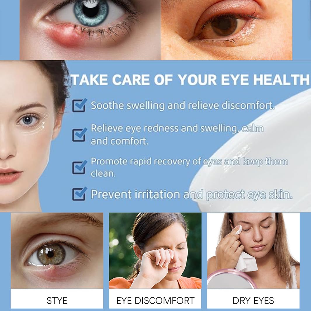 Mori Kamei Blepharitis Treatment Eye Cream，Eyelid Cream For Blepharitis,Chalazion Remover, Stye Eye Treatment,Used for Blepharitis Treatment, Swelling, Dry Eye （20g*Contains 1 pack of Cotton Swabs）