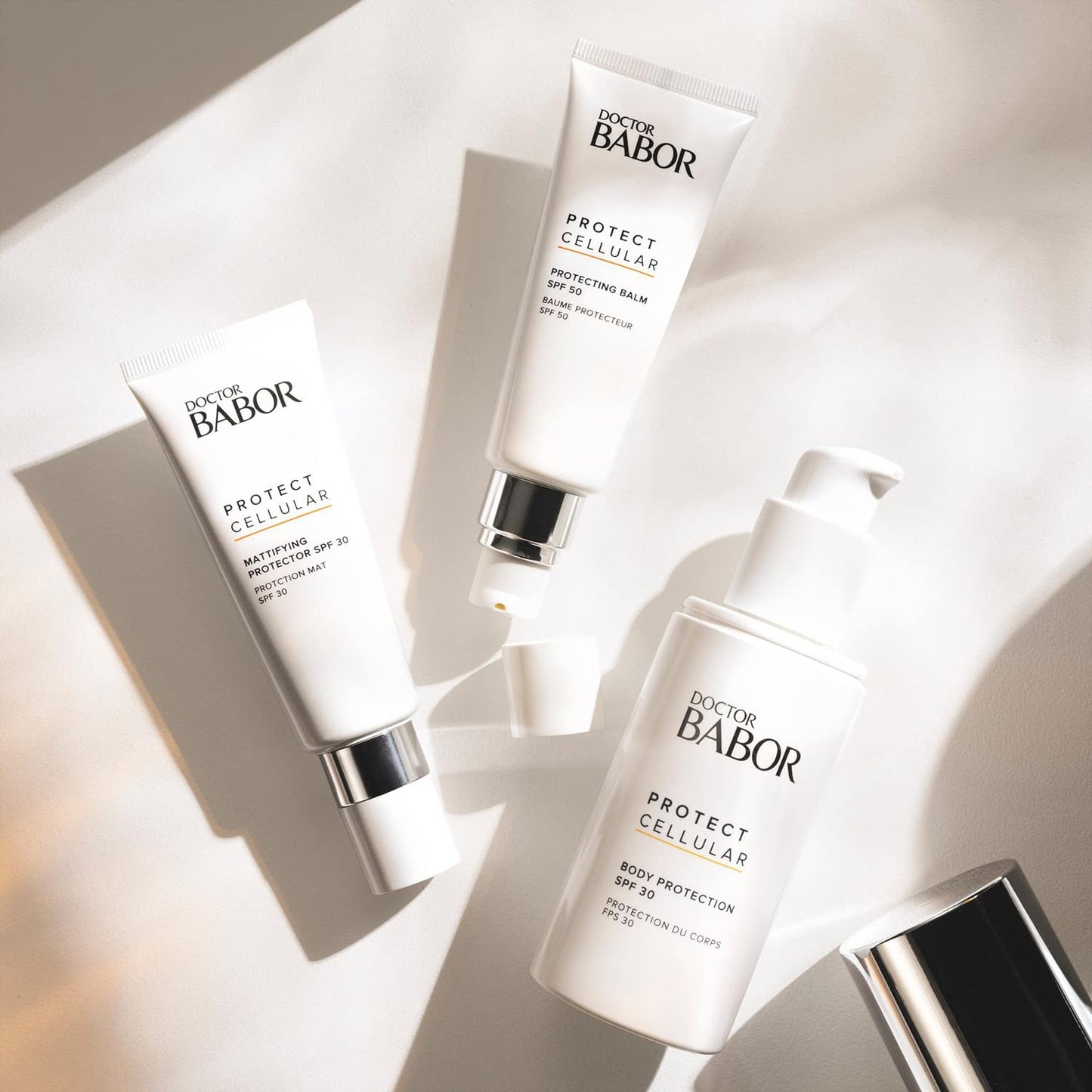 DOCTOR BABOR Face Sun Cream SPF 50, Fast-Absorbing and Non-Sticky Sun Protection Balm with Panthenol, Protecting Balm, 1 x 50 ml