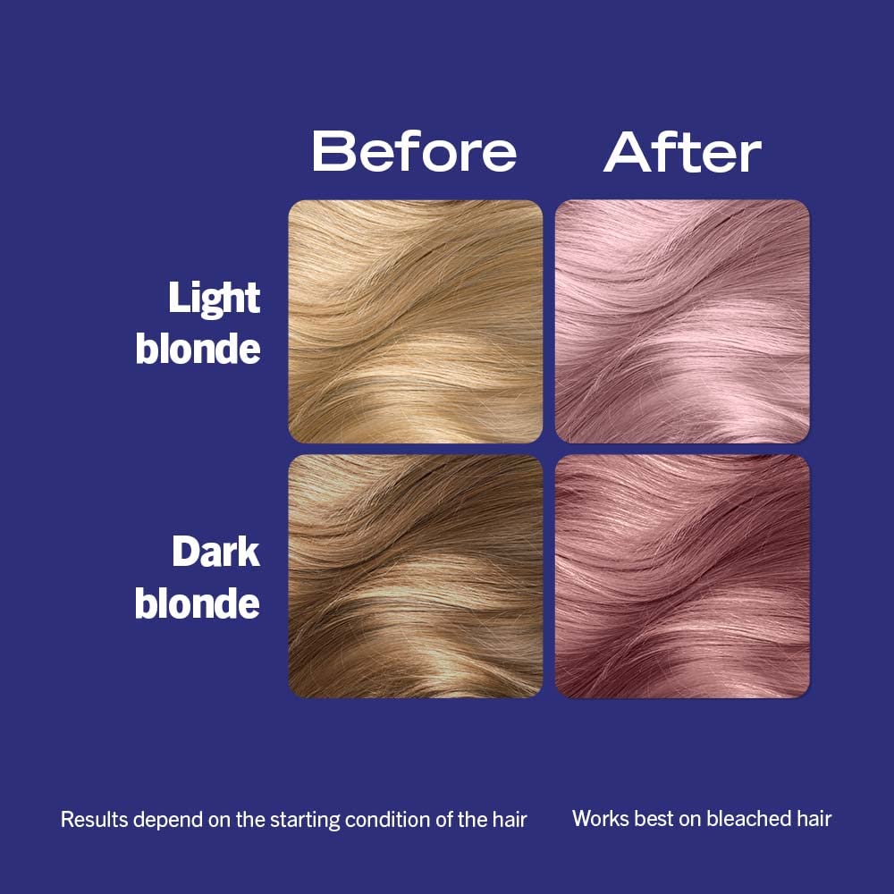 Schwarzkopf LIVE Lightener + Twist Permanent Purple Hair Dye, 2 in 1 Formula, Lightens and Colours Up To 3 Levels- Cool Lilac 104