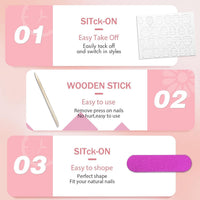 SXVME 30 Pcs Spring Light Green French Tip Press on Nails Short Square False Nails Press ons, French Tip Fake Nails Short Stick on Nails for Women, Natural French Acrylic Nails 15 Sizes