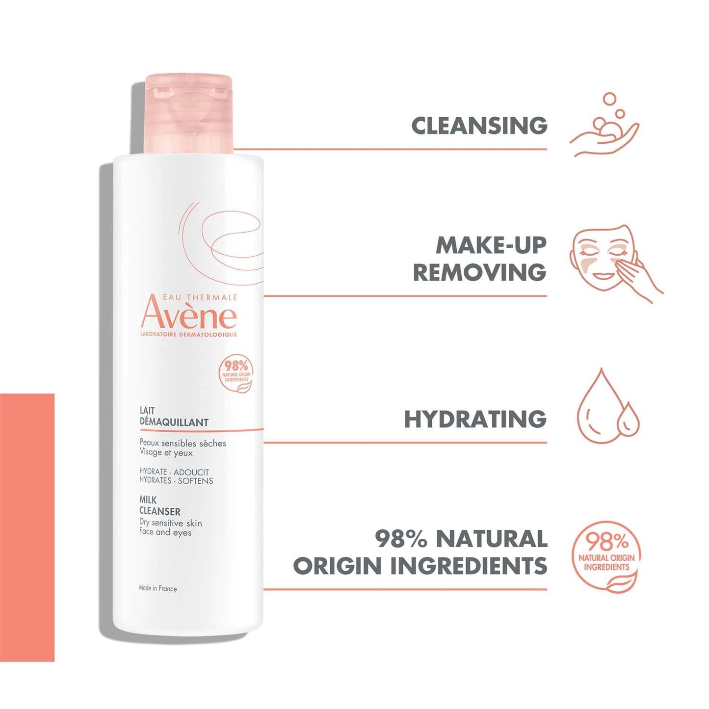 Avene AVENE Essential - Milk Cleanser - Dry, Sensitive Skin - 200 ml
