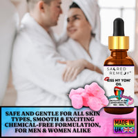 Kiss My Yoni Oil COTTON CANDY Premium Body Lotion Rub. Non-Sticky, 30ml, Massage Oil. Vegan, Natural, Organic, Non-Toxic.