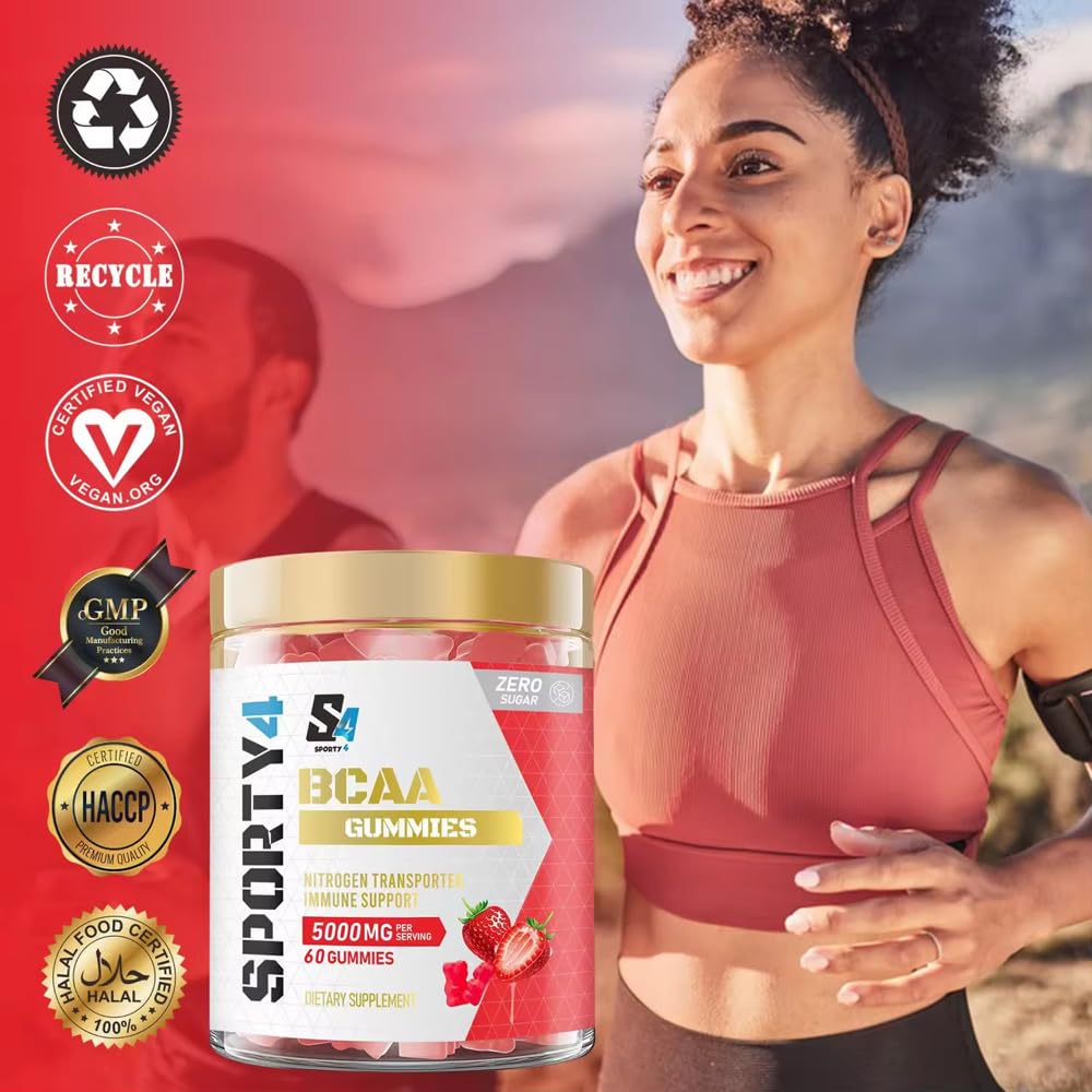 Sporty4 BCAA 5000mg no creatine Gummies Gummy