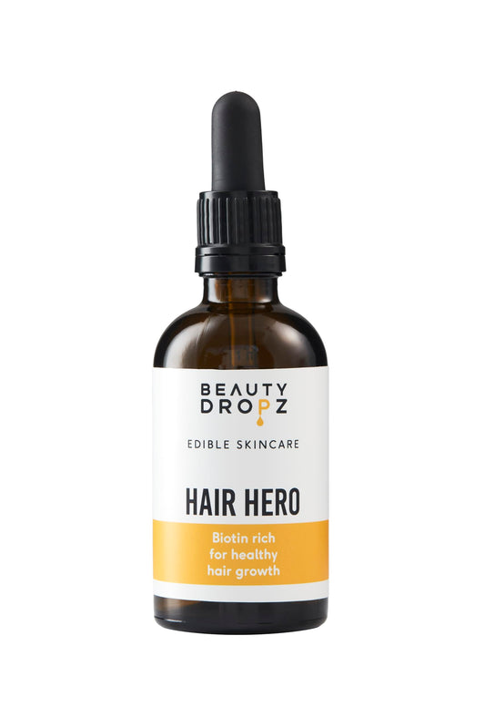 Beauty Dropz Biotin Rich Oral Skin Care Drops – Skin & Hair Support – Keratin Boost – Selenium, Zinc & Copper/Vegan Liquid Supplement for Radiant Nails – 60ml