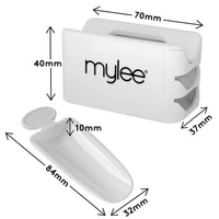 Mylee Glitter Catcher - Two-Tray Design, Apply Glitter, Dip & Acrylic Powder, Nail Dipping Powder Recycling Tool, Glitter and Dip Powders, Nail Dip Powder Tray, Vegan & Cruelty Free