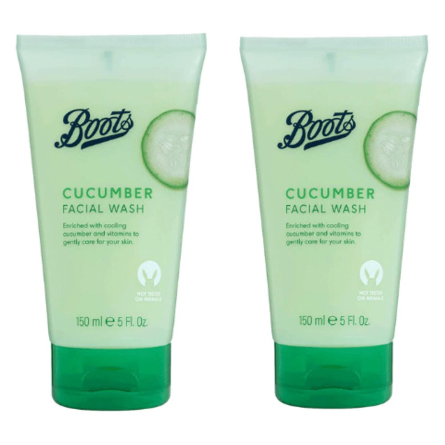 BOOTS | Cucumber Facial Wash | 150mL [ x2 Pack ]