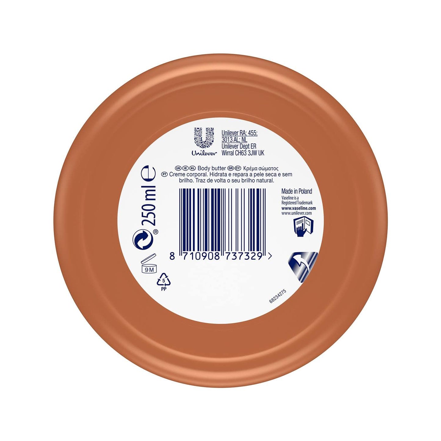 Vaseline Intensive Care Cocoa Body Butter, 250 ml