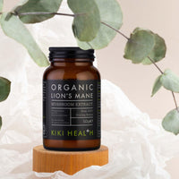 KIKI HEALTH KIKI Health Organic Lion's Mane Extract Mushroom Powder | for Cognition, Memory, Brain Health and Mental Focus | Clarity of Mind | 30% Beta-Glucan Rich Polysaccharides | 100% Fruiting Bodies | 50g