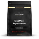 Protein Works - Diet Meal Replacement, Nutrient Dense Complete Meal, Immunity Boosting Vitamins, Affordable, Healthy And Quick, 7 Meals, Strawberries 'n' Cream, 500g