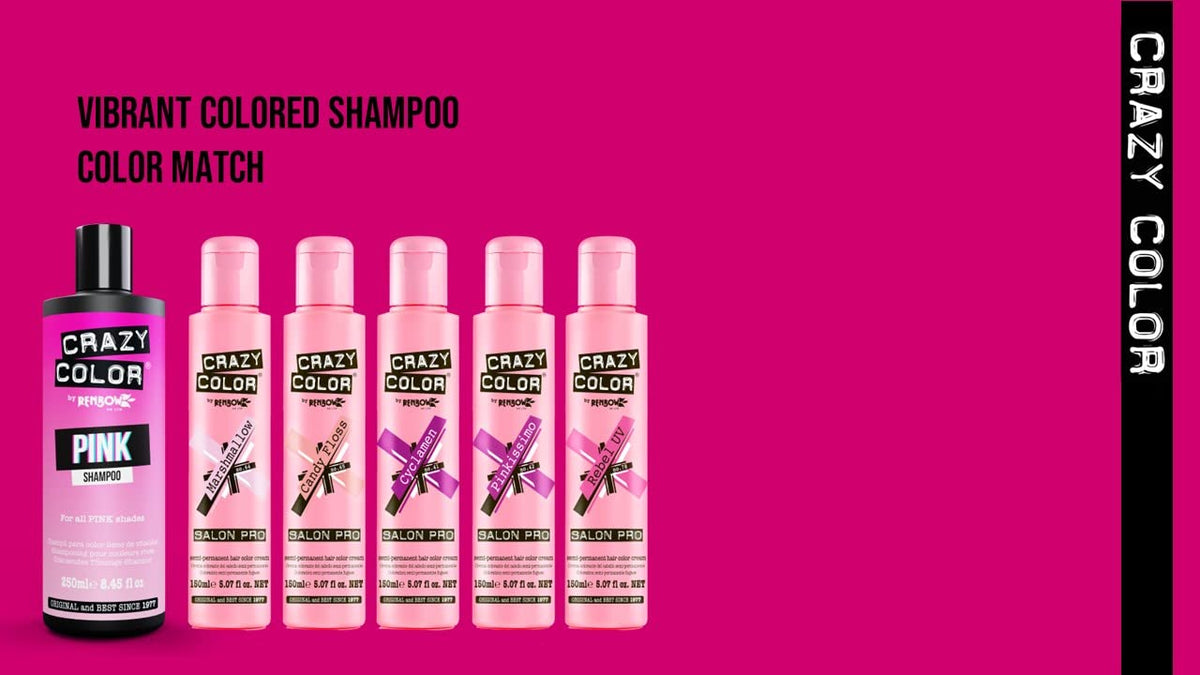 Crazy Color Vibrant Color Shampoo - Pink for Unisex 8.45 oz