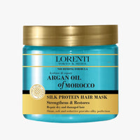 Lorenti Deep Conditioning Hair Mask 500 ml | For Dry, Damaged, Dense & Frizzed Hair | Contains Vitamin B7 & Proteins to Balance & Moisturize Hair | 16.9 Fl Oz (Argan Oil)