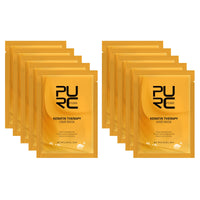 QIEEUMIN Keratin Hair Mask Deep Conditioner Keratin Hair Treatment Mask Collagen Hair Treatment Trengthens Hair Reduce Frizz and Tangles Restores Elasticity and Shine 10pcs