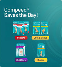 Compeed Hydrocolloid Cold Sore Treatment Patches (15 Invisible Plasters for Cold Sores) - 12 Hours Protection from Water, Bacteria & Viruses - Discreet, Easy to Apply Patches with Patch Applicator