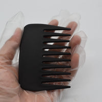 AIRERA 2 Pieces Professional Pompadour Streaker Afro Hair Combs, Mens Slickback Styling Comb, Wide Tooth Wet Pick Hair Beard Comb, Anti-Static Heat Resistant Hairdressing Shower Comb for Men Salon (A)