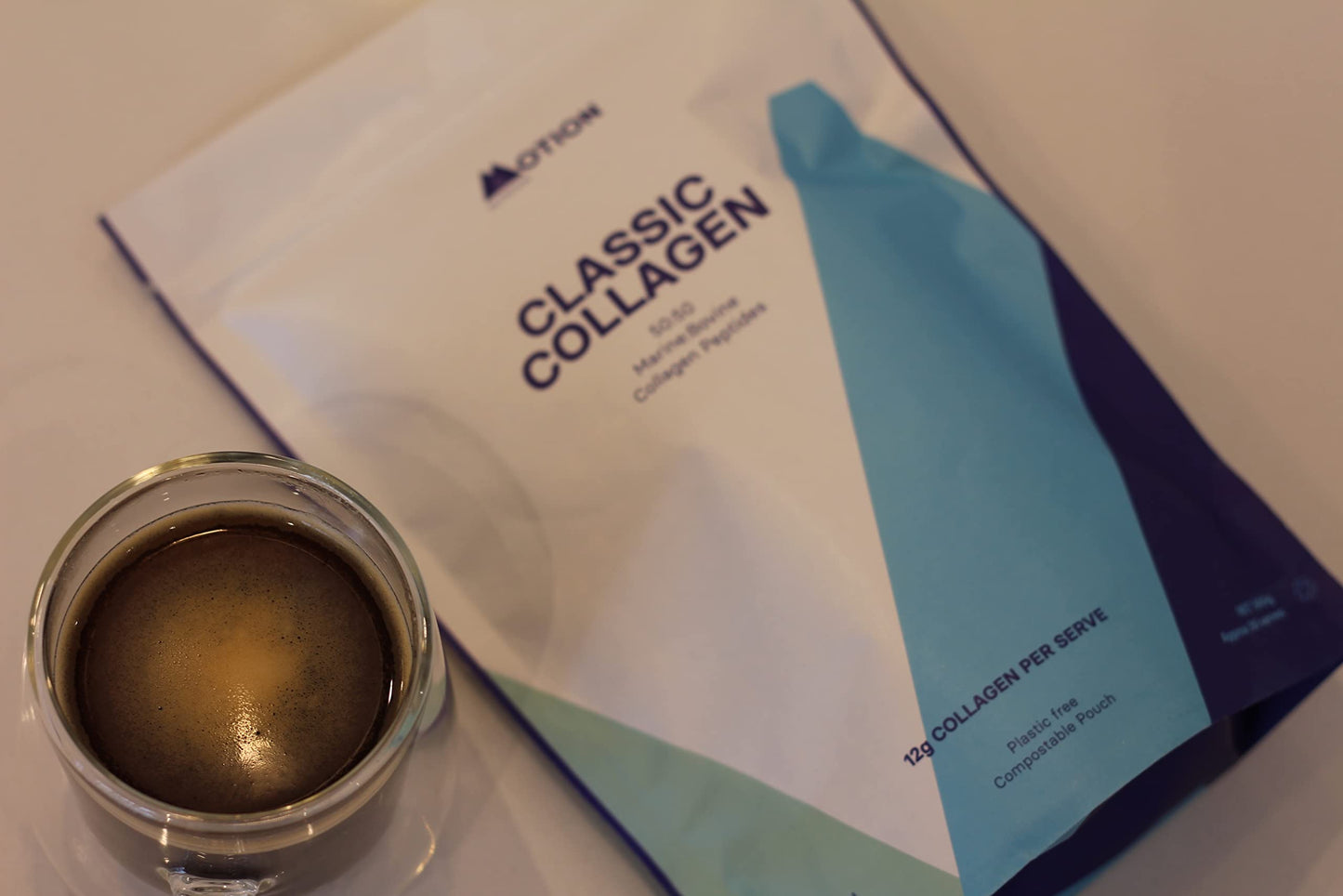 Motion Nutrition Collagen Powder (Unflavoured) - Complete Protein Source with Bovine and Marine Peptides Grass-Fed and Sustainably Sourced Ingredients