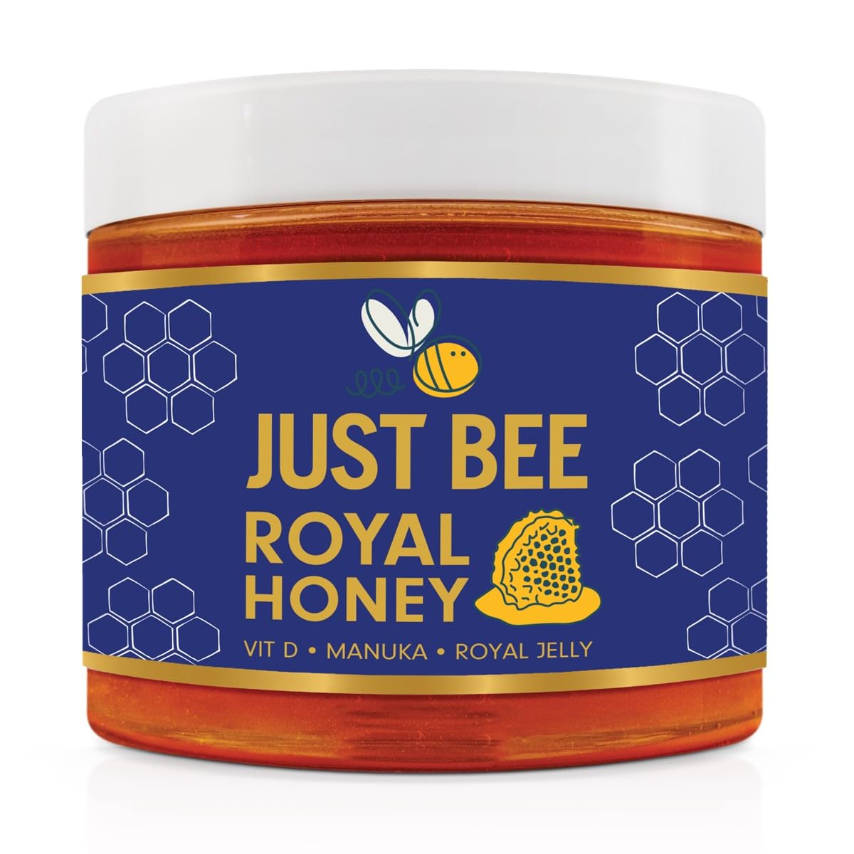Royal Honey with Royal Jelly, Manuka & Vitamin D for daily Immune Support and Wellness (260g)