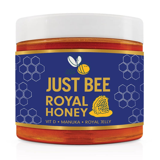 Royal Honey with Royal Jelly, Manuka & Vitamin D for daily Immune Support and Wellness (260g)