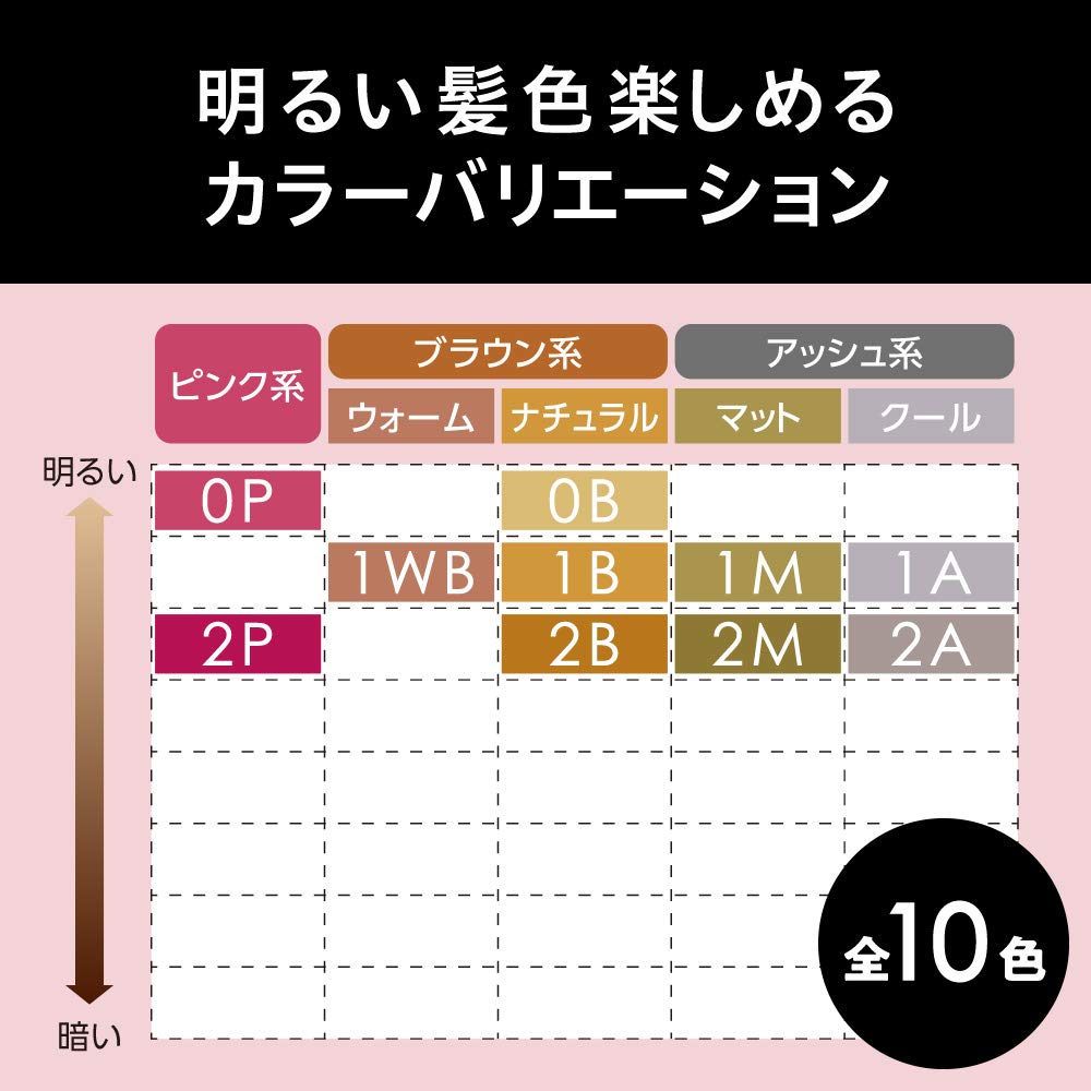 Kao Blaune Lumiest Hair Color Gray Hair Dye 1WB Warm Brown