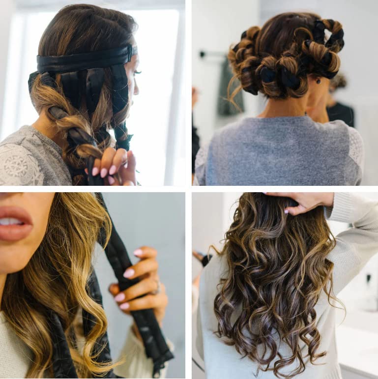 Roontin Octopus Heatless Hair Curler Headband - Effortless Overnight Curls with Eight Claw Design, Perfect for Hair Styling