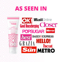 SKIN & TAN 1 Day Instant Tanner 100ml - Wash Off Body Bronzer for Face & Body - Non-Transfer, Smudge-Proof, Quick Tan Lotion - Sunless Fake Tan (Medium)