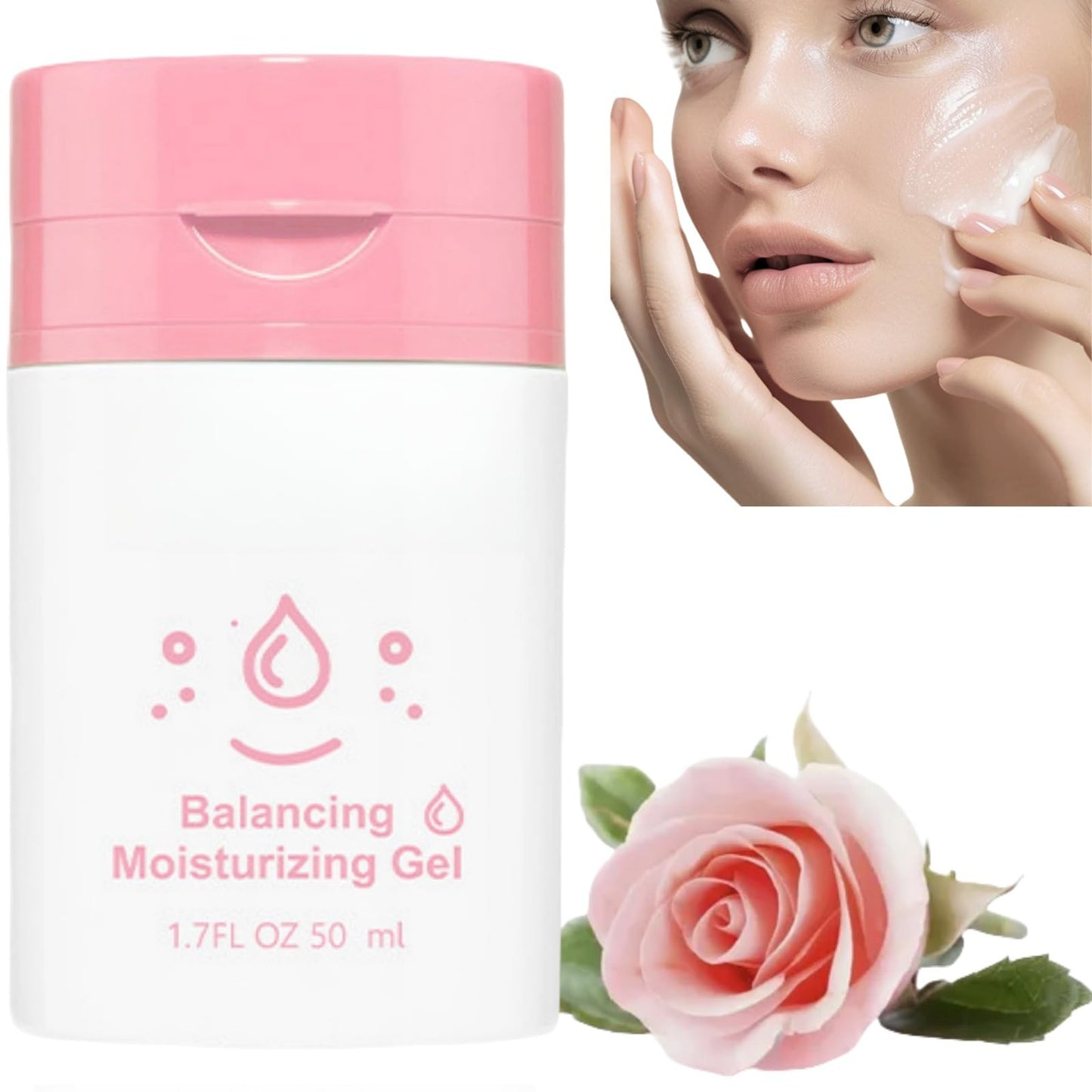 Bub~ble Skincare Slam Dunk Hydrating Moisturiser,Bubb-e Skin Caree Slam Dunk,Face Moisturising Cream for Normal to Dry Skin,Facial Moisturiser Bub~ble Skincare Sets,Level Up Balancing Moisturiser,Pink