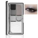 GEEWHILE Eyeshadow Palettes, Black Smoky Eye Shadow Pallets For Women, Highly Pigmented 6 Colors Black Silver Gray White Eyeshadow, Shimmer & Matte Long Lasting Eyeshadow Makeup Kits