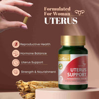 GinSen Uterus Support, Ultimate Nourishment for Women’s Reproductive Health, 150 Capsules, Vegan Approved Supplement, Herbal Extract & Vitamins Made in UK