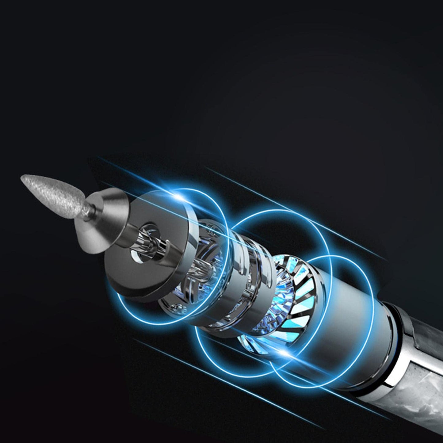 SILULCM Nail Grinder for Human - Electric Nail Drill - Professional 4 Speeds Electric Nail File for Thick Toenails, Nail Polishing Nursing Peeling Removing Grinding Edge Shaping