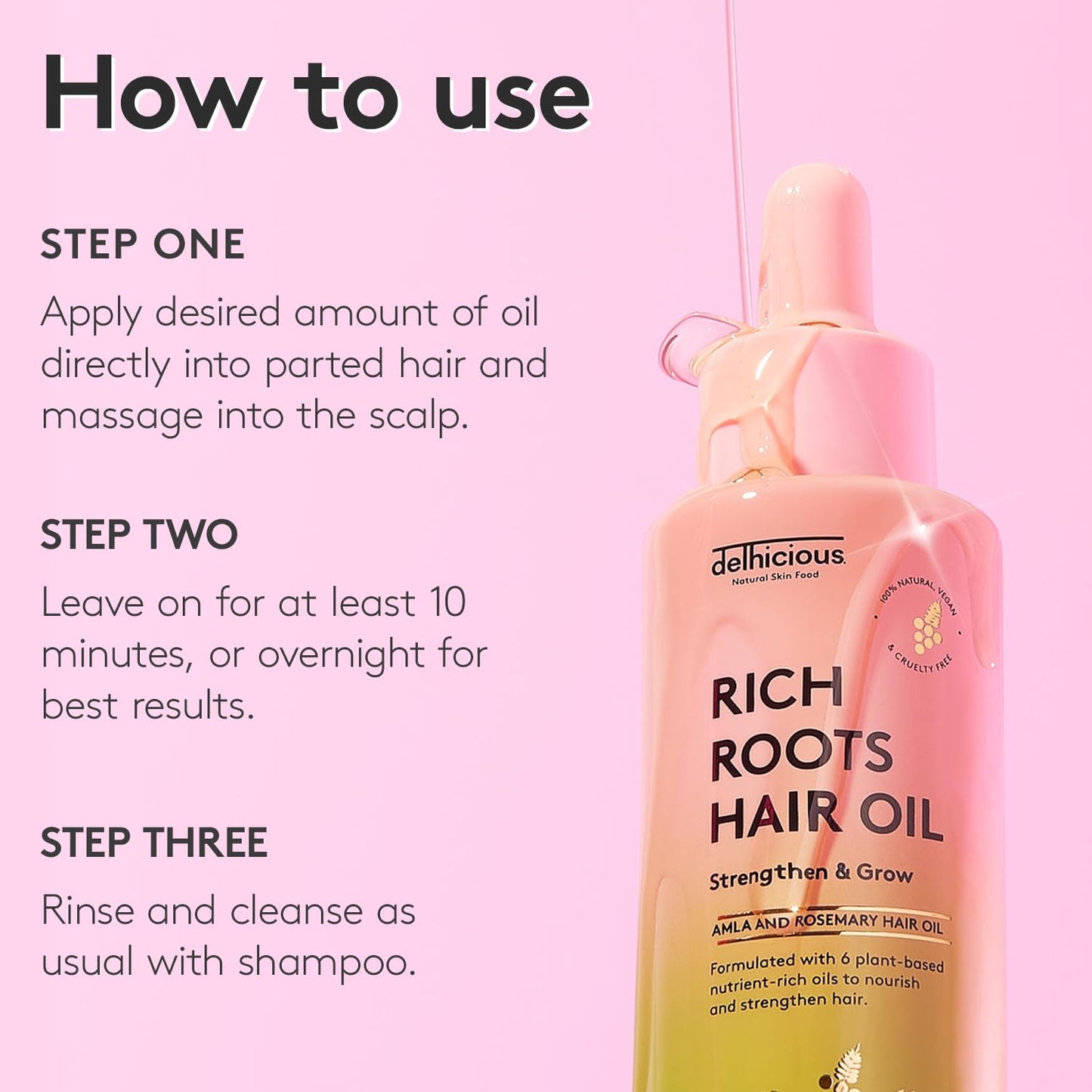 Delhicious Rich Roots Amla and Rosemary Hair Growth Oil, 50ml