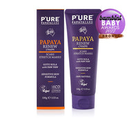 P'URE PAPAYA CARE Renew Cream 100ml - Stretch Mark Cream & Scar Treatment - Vegan Moisturiser - Paw Paw Papaya Enzymes, Gotu Kola, Shea Butter, Australian Jojoba Oil for Skin - Natural Skincare