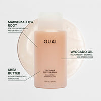 Ouai OUAI Thick Shampoo Travel Size - Moisturising Shampoo + Keratin, Marshmallow Root, Shea Butter & Avocado Oil for Thick Hair - Strengthens, Hydrates - Paraben, Phthalate, Sulfate Free Shampoo - 89ml
