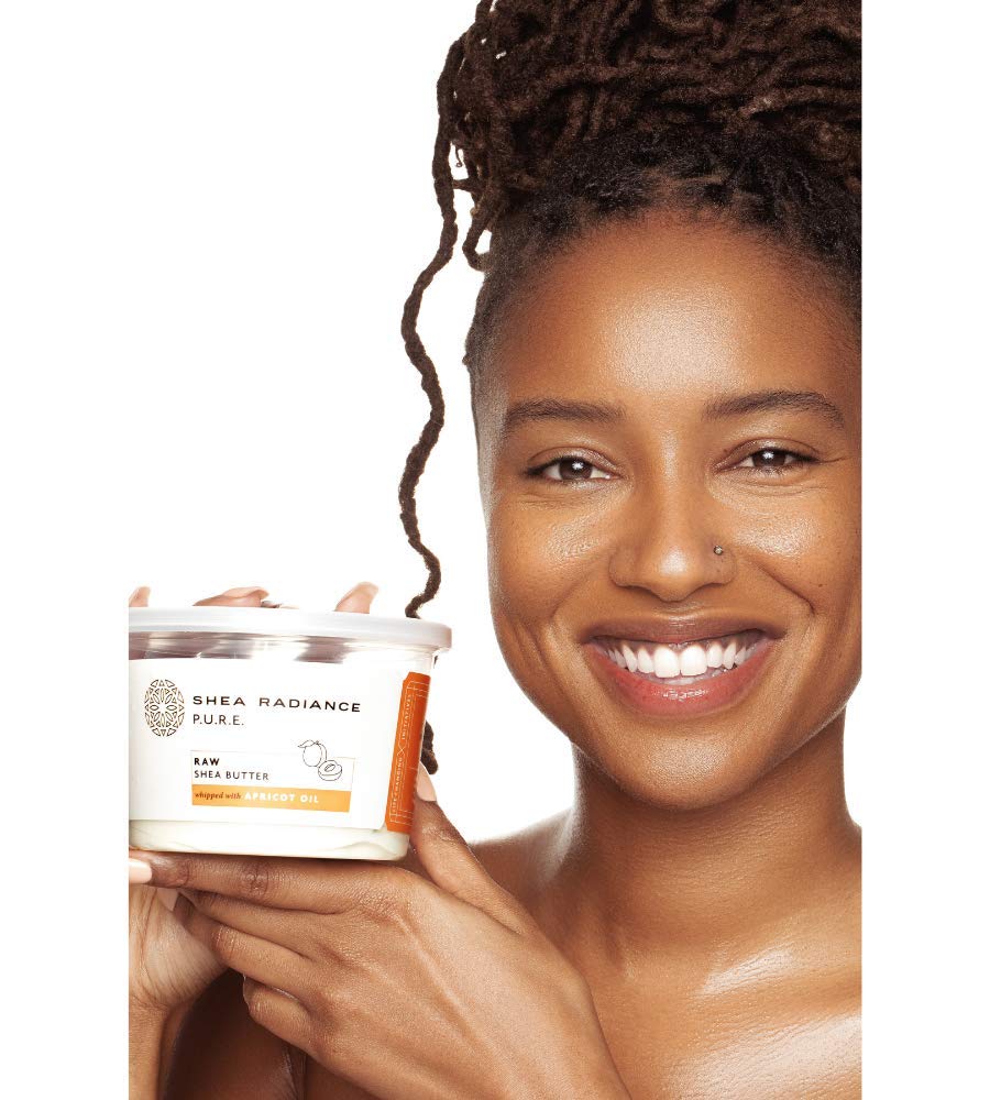 Shea Radiance SHEA RADIANCE - Whipped Shea Butter with Apricot Oil - 9.5 fl. oz. (285 ml)