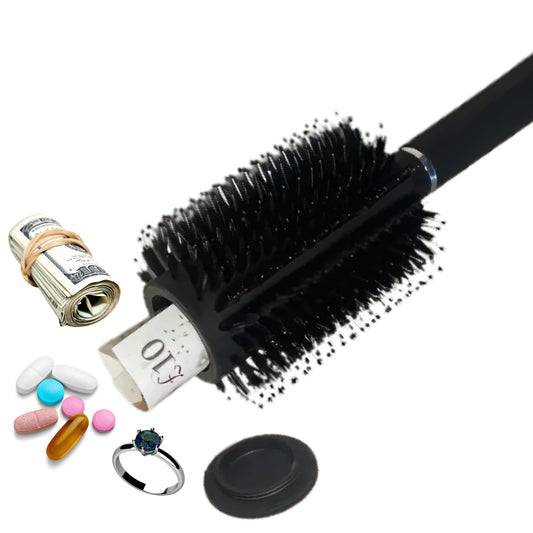 MAGSYNIX Hair Brush with Hidden Compartment Diversion Safe - Discreet Storage Secret Stash Device for Home, Festivals, Concerts, Music Events, Raves, Parties. Conceal Valuables, Cash, Jewelry, and More
