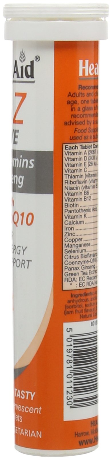 HealthAid A to Z Multivitamin Effervescent Vegetarian Tablets, Pack of 20 Tablets