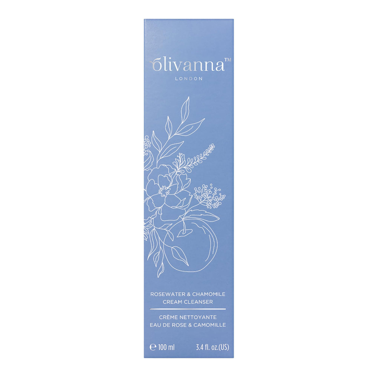 Olivanna Cream Cleanser | Rosewater & Chamomile Face Wash | Powerful Blend Moisturiser | Omega-Rich Deep Cleanser | Anti-Inflammatory Facewash Therapy | Hydrating Facial Wash Cream For Sensitive Skin
