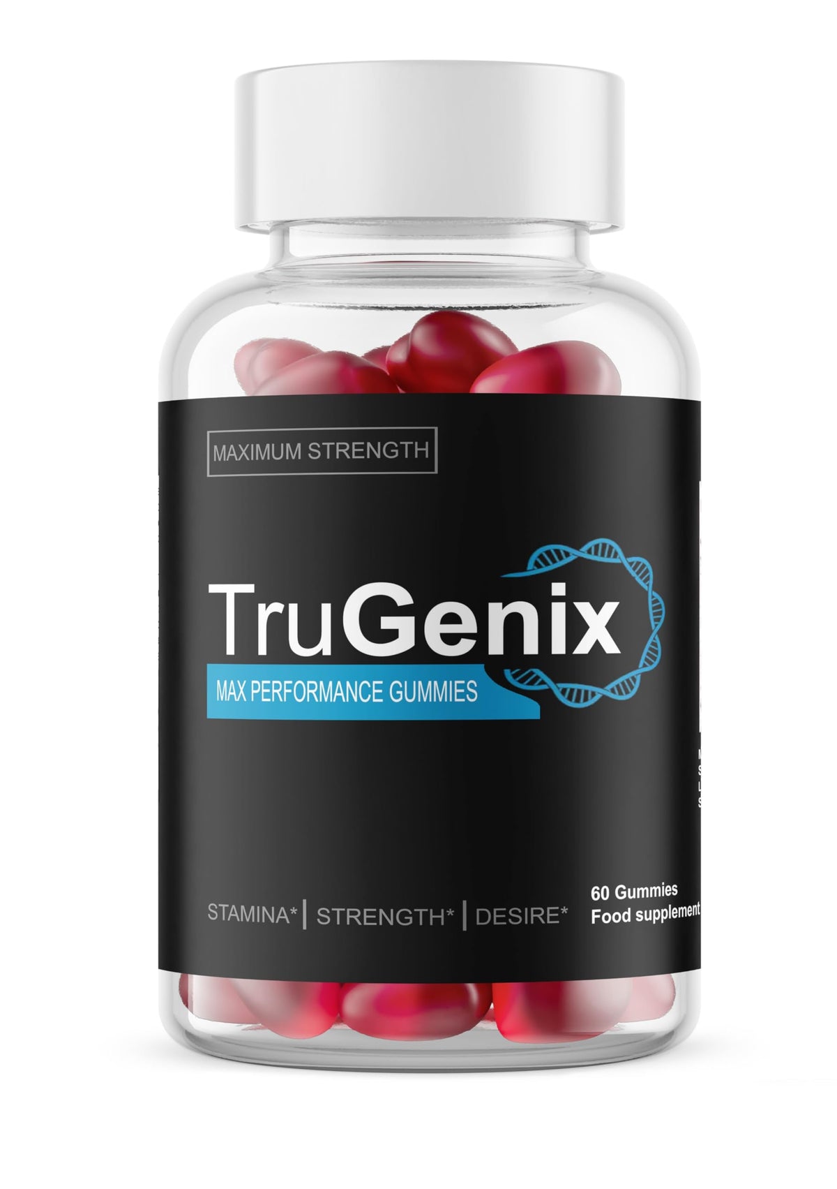 Slim Warriors TruGenix Testo Gummies for Men/Gummies Enhance Pleasure & Performace - 60 Gummies