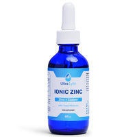 Ultra Lyte Ionic Zinc with Trace Minerals – 59ml Zinc Concentrate Food Supplement – Pure Non-GMO Vegan Friendly Formula – Supports Cognitive Performance, Muscle Growth, Immune System – Zero Calories