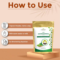 Vedikroots Ashwagandha Powder/Churn - A Stress Relief Elixir for an Active Lifestyle | Enriched with 100% Natural Ashwagandha Extracts (100g)