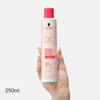 BC Bonacure Schwarzkopf Professional Bonacure Repair Rescue Shampoo For Damaged Hair Vegan Care Complex Arginine Cell Equalizer Technology Moisturizing Restoring Inner Hair Strength Sulphate Free 250 ml
